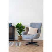 House Nordic Bescia fåtölj med snurrfunktion, Mörkgrå - Azalea Home