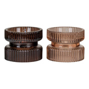 House Nordic Blockljusstake 2 - Pack, Amber / Brun - Azalea Home