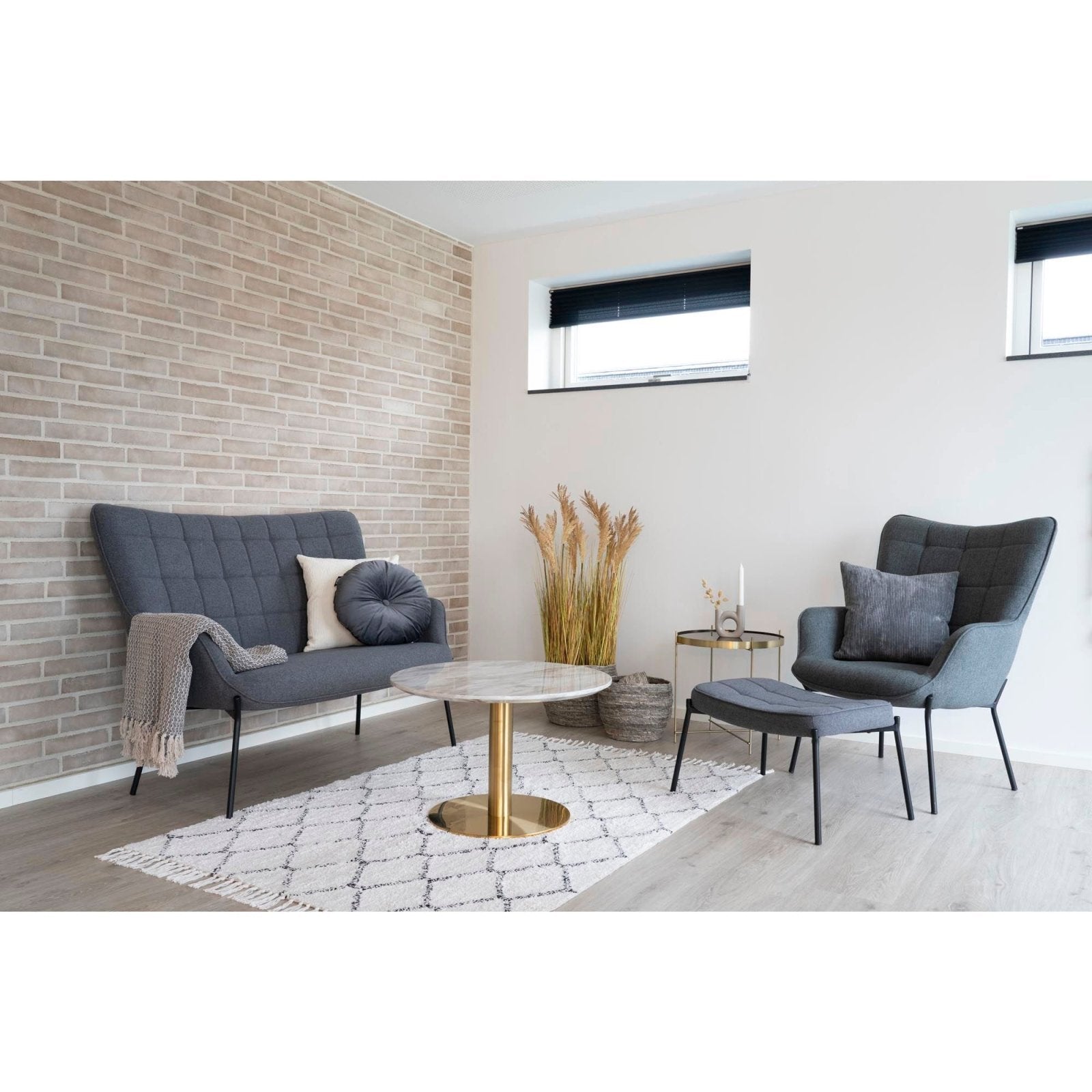 House Nordic Bolzano soffbord Ø70, Vit - Azalea Home