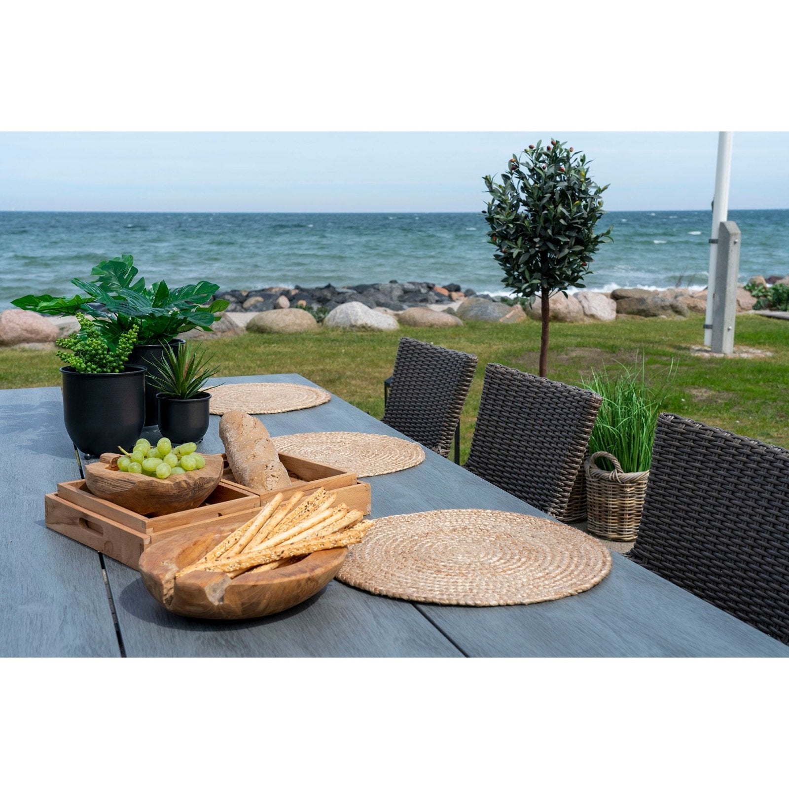 House Nordic Bombay bordstablett, 4 - Pack, Natur - Azalea Home