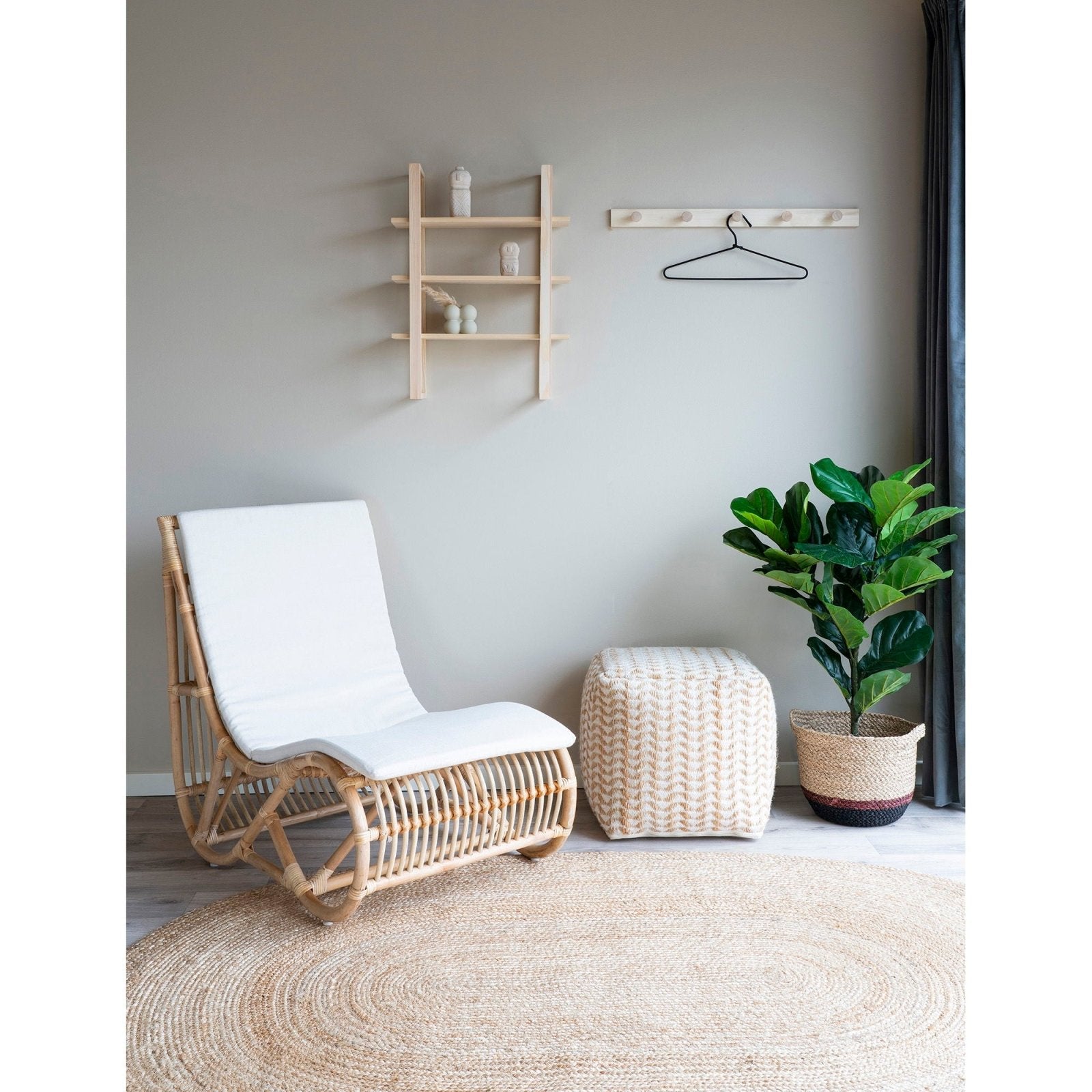 House Nordic Bombay Jutematta 140x200, Natur - Azalea Home