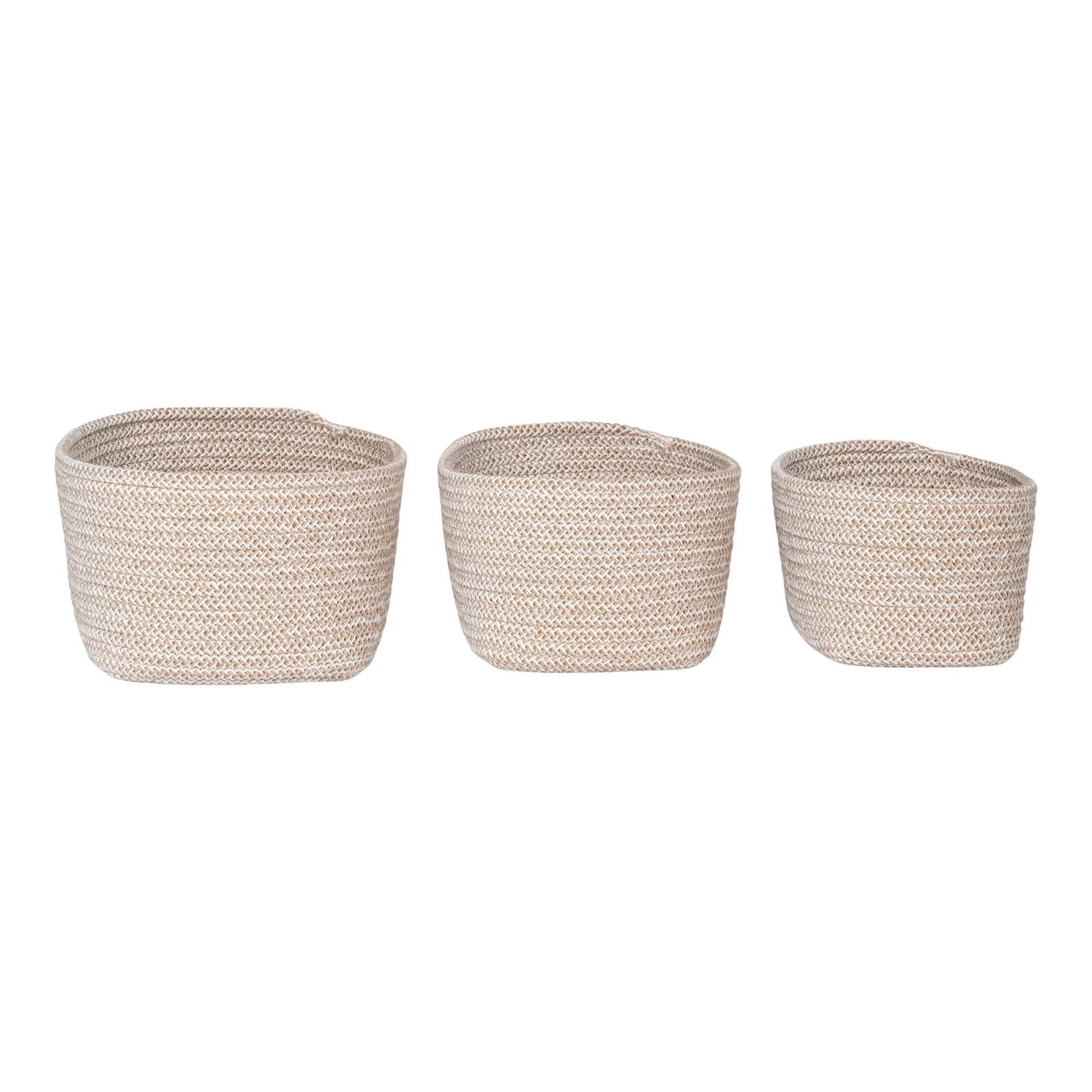 House Nordic Cadima korgar 3 - Pack, Beige - Azalea Home