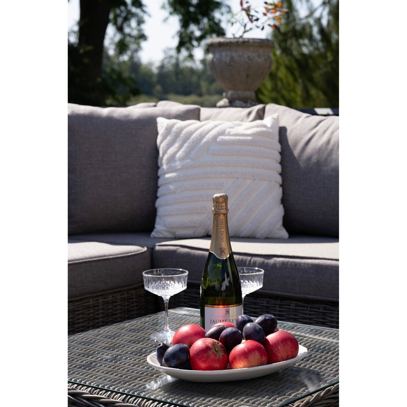 House Nordic Calvi loungeset, Kubu / Grå - Azalea Home