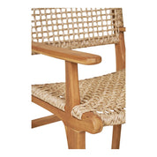 House Nordic Derby Trädgårdsstol med armstöd, Natur - Azalea Home