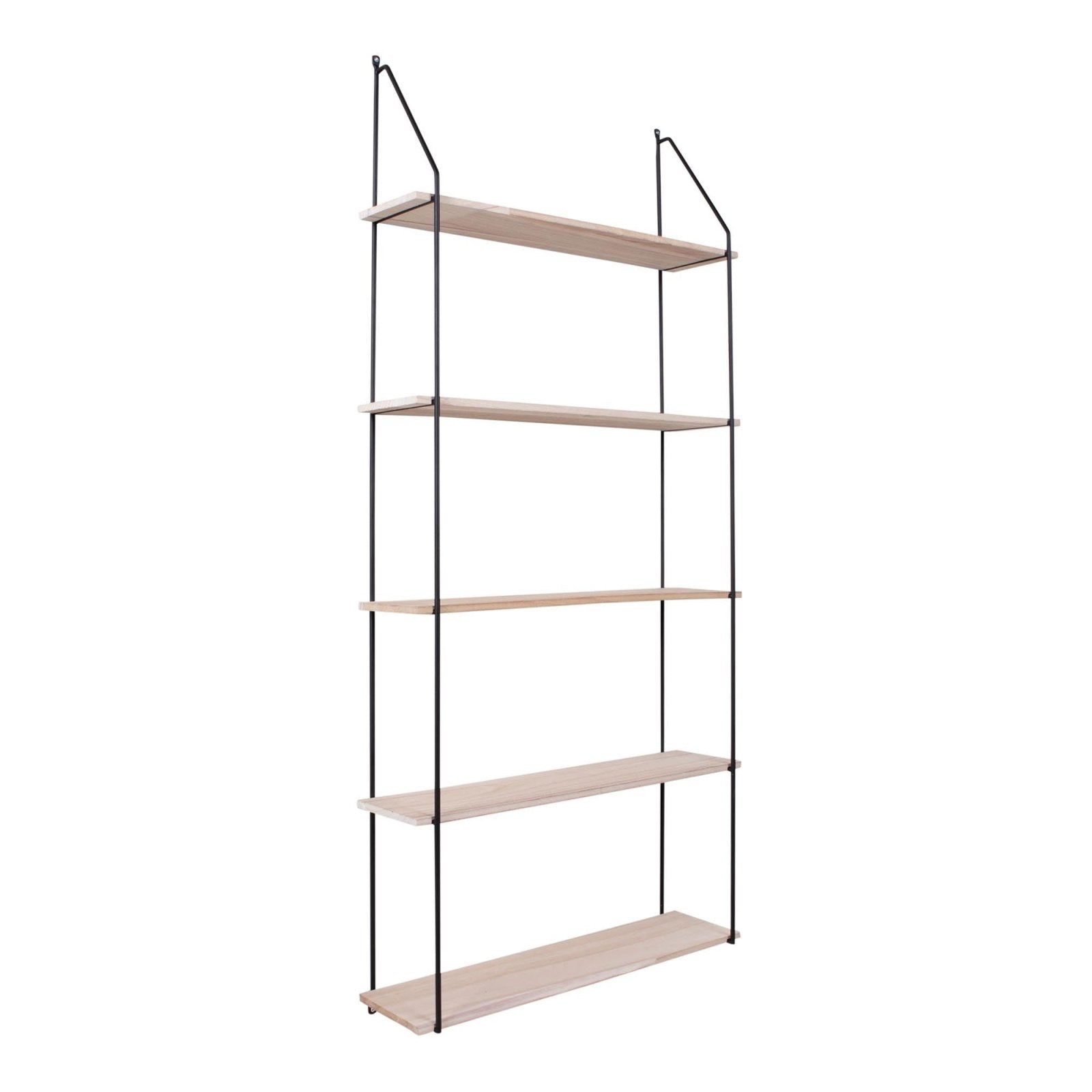 House Nordic Eindhoven vägghylla, Svart / Natur - Azalea Home
