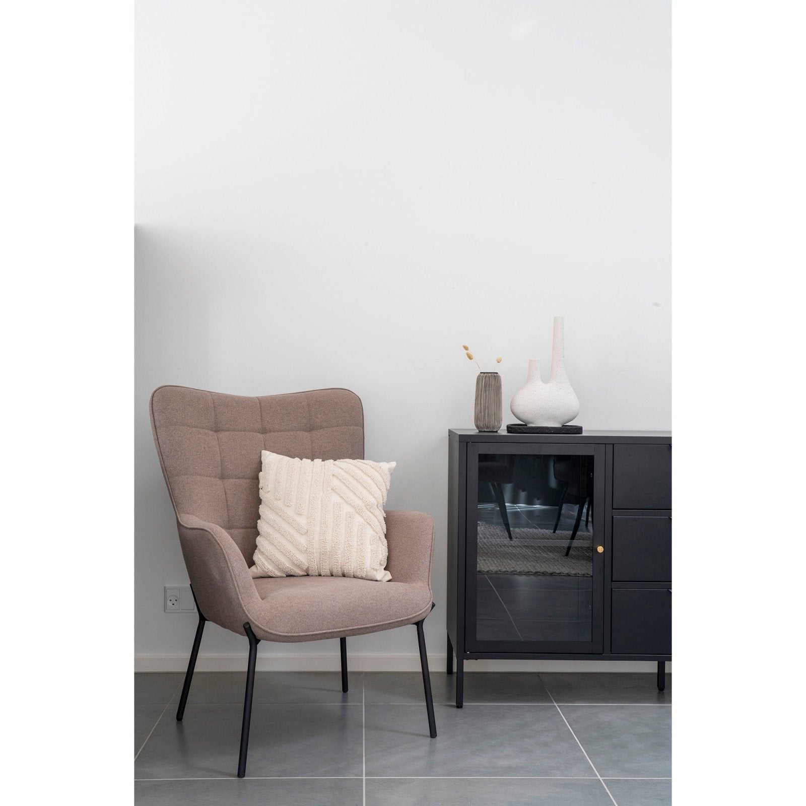 House Nordic Glasgow Fåtölj, Grå - Azalea Home