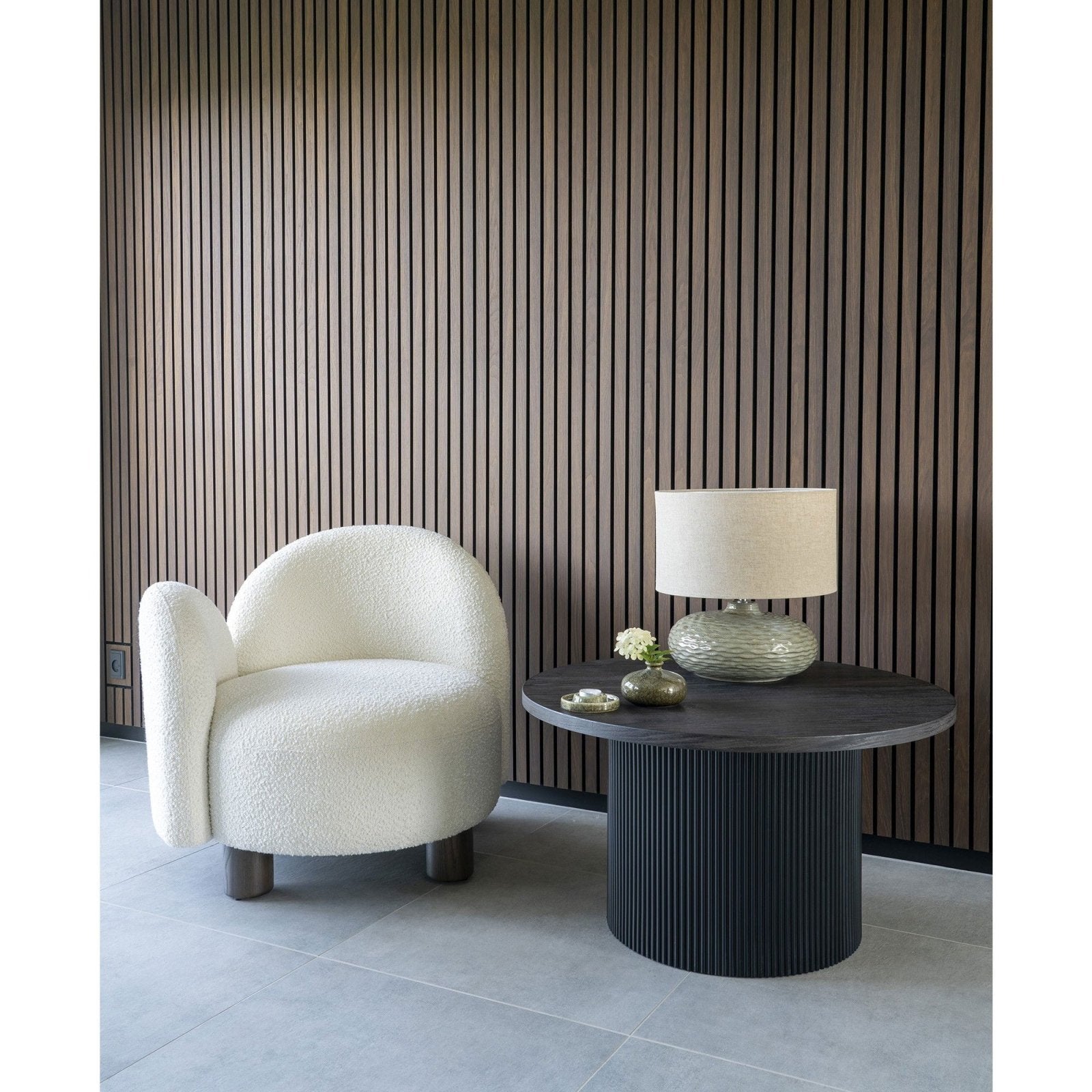 House Nordic Honolulu fåtölj, Vit - Azalea Home