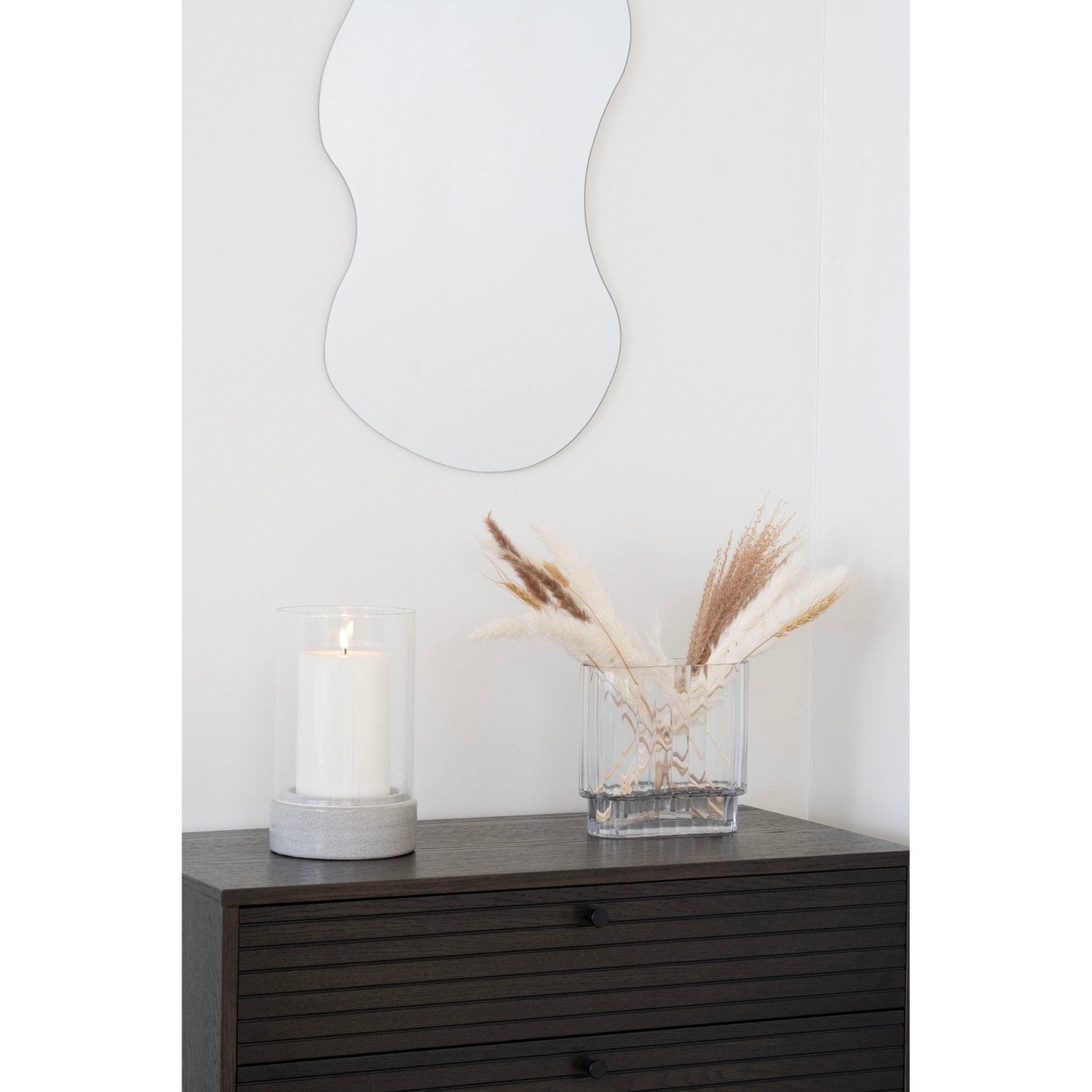 House Nordic Hurricane ljuslykta, Grå - Azalea Home