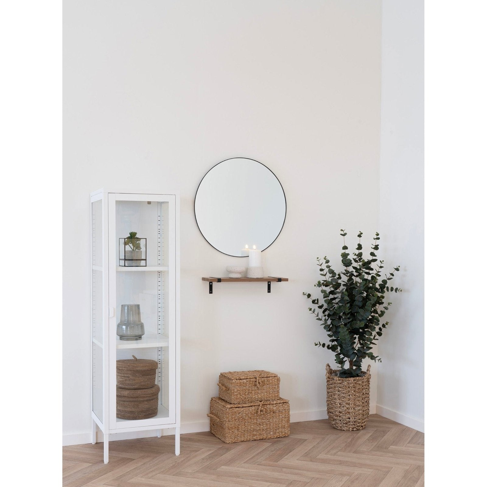 House Nordic Jersey spegel, Svart - Azalea Home