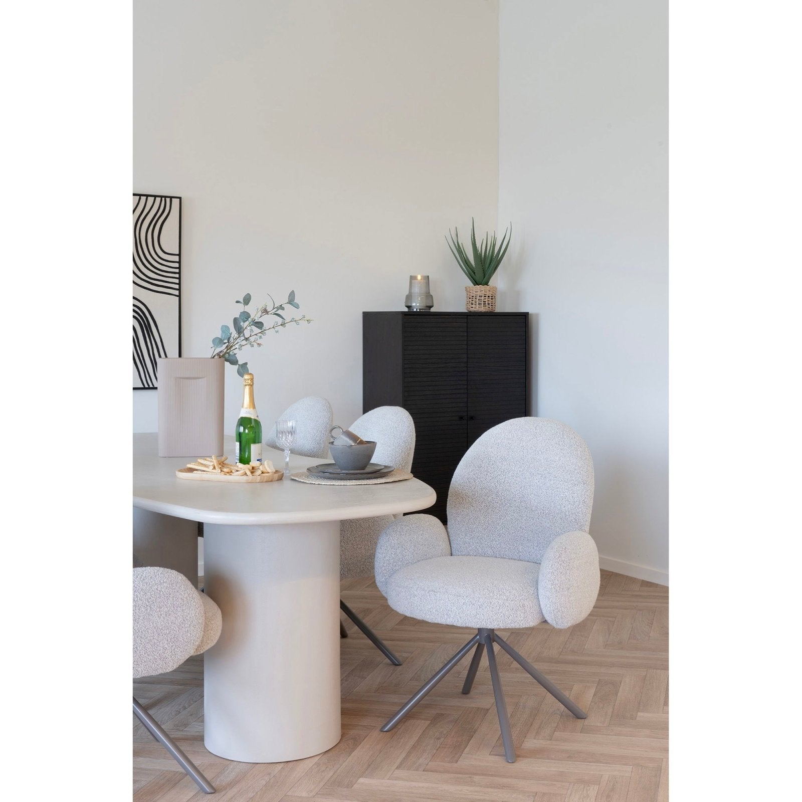 House Nordic Lana Matstol, Sand - Azalea Home