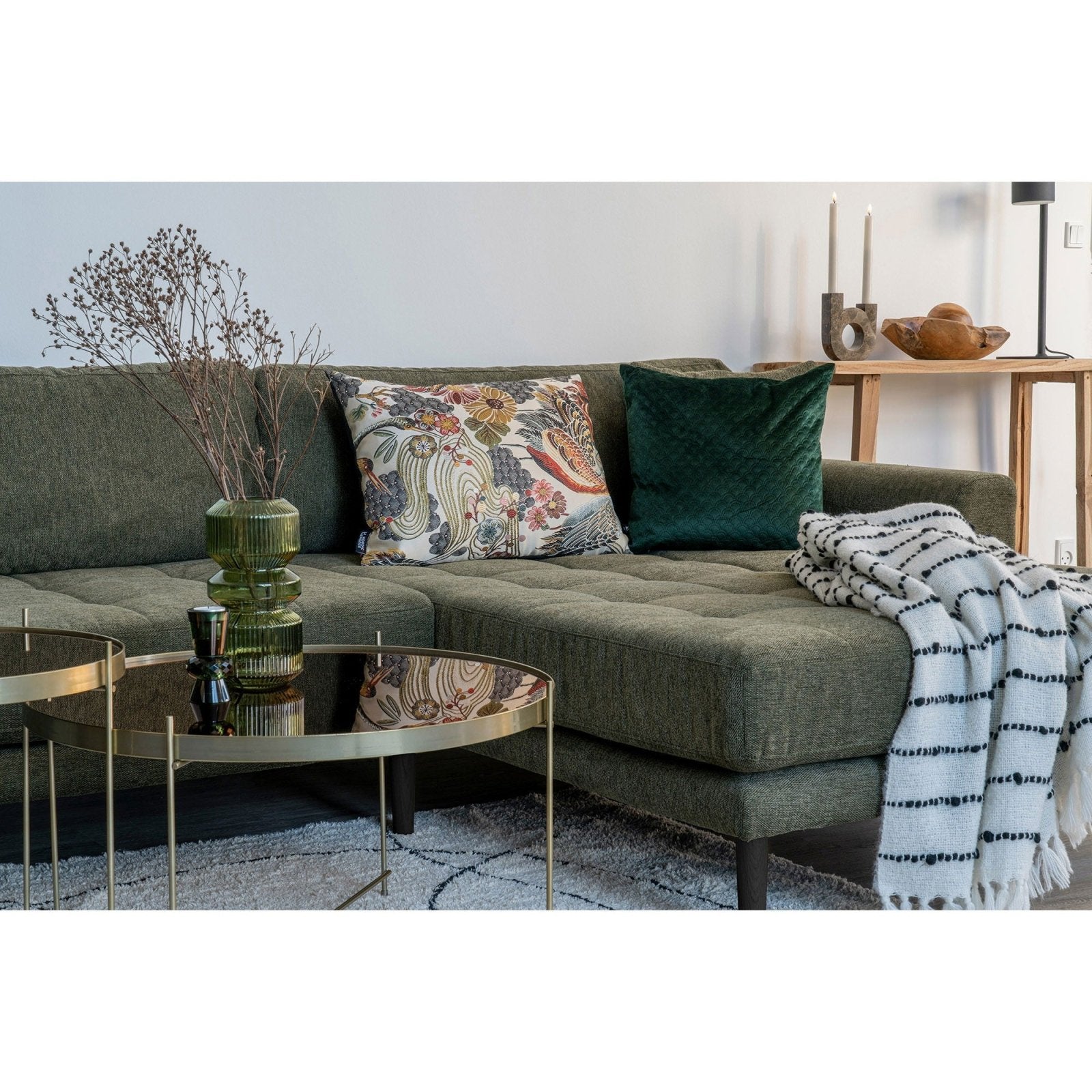 House Nordic Lido Divansoffa, Olivgrön - Azalea Home