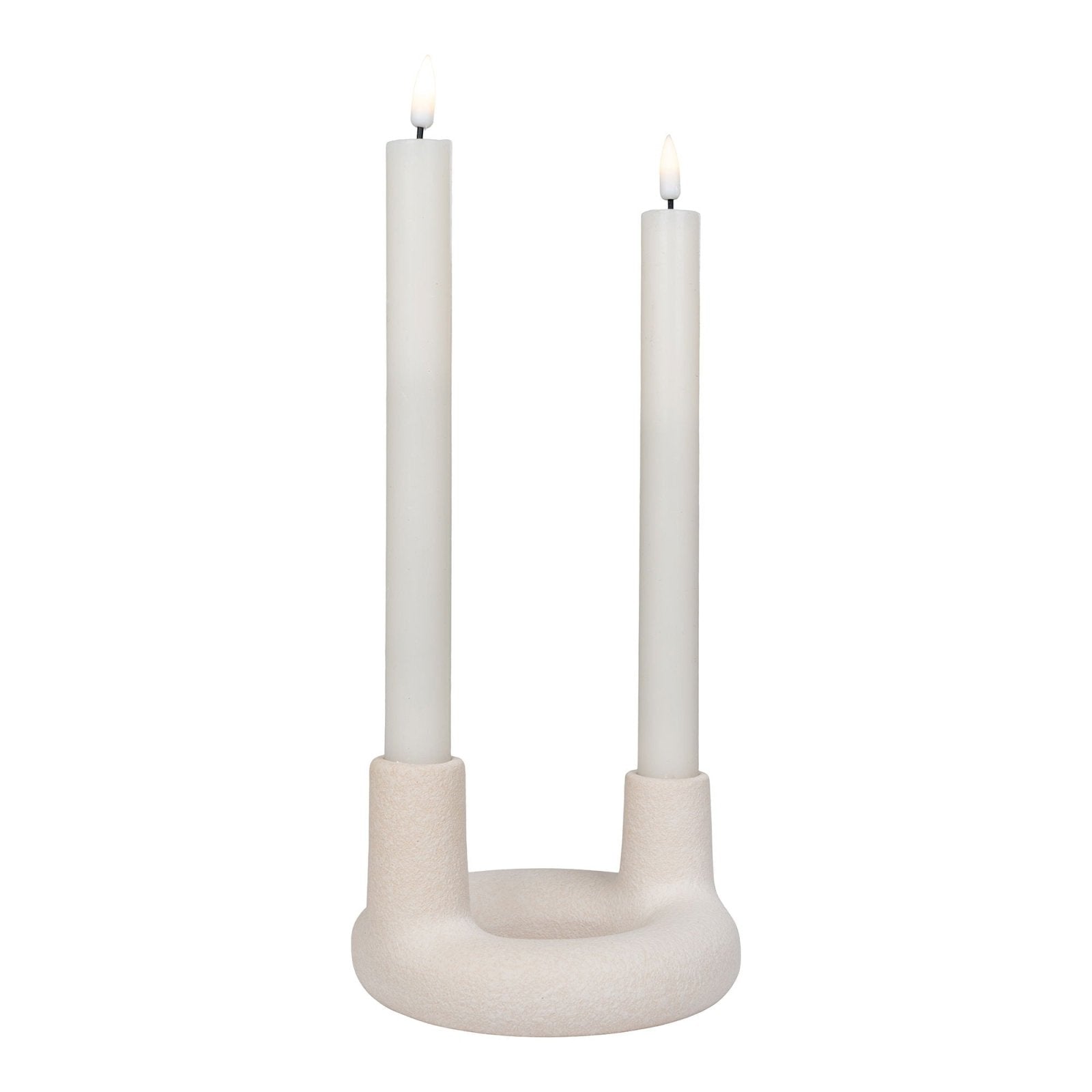 House Nordic Ljusstake, Beige - Azalea Home