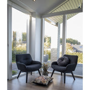 House Nordic London fåtölj, Mörkblå - Azalea Home