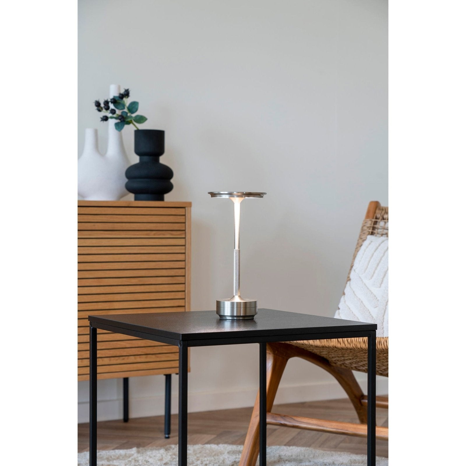House Nordic Lyneham LED - bordslampa, Silver - Azalea Home