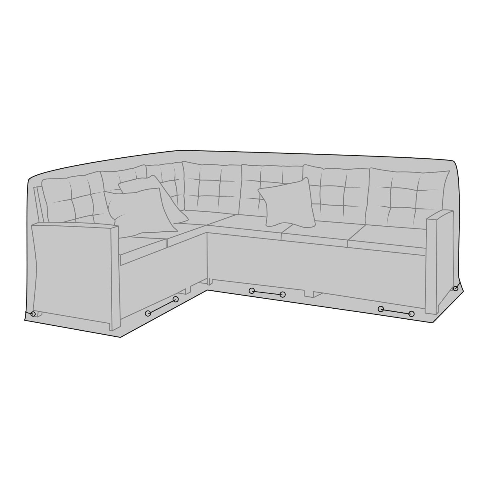 House Nordic Lyxöverdrag, Svart - Azalea Home