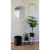 House Nordic Marla blomkrukor 2 - Pack, Svart - Azalea Home