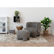 House Nordic Nazare Sittpuff, Brun - Azalea Home