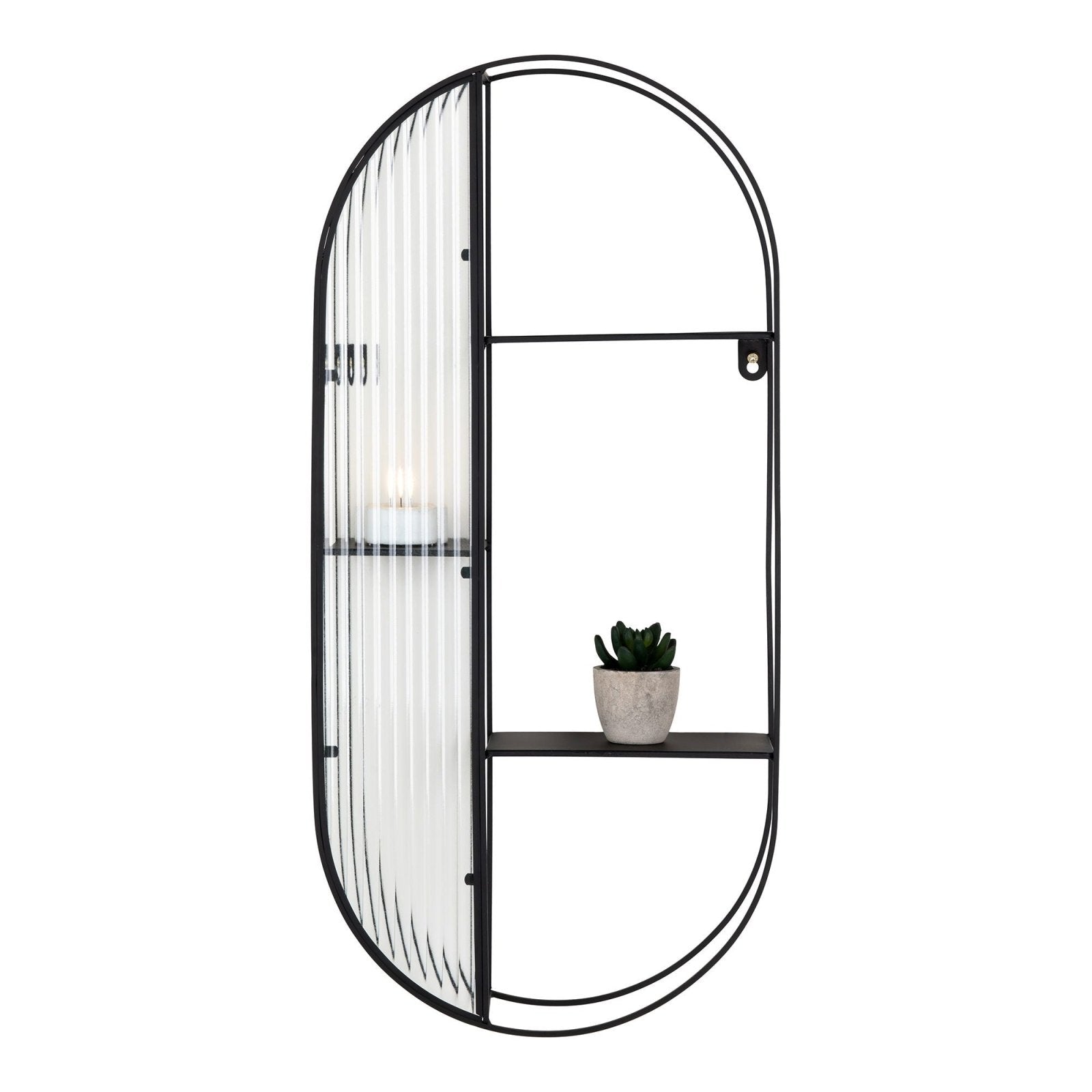 House Nordic Newcastle hylla, Svart - Azalea Home