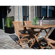 House Nordic Oviedo Trädgårdsbord 120x80, Teak - Azalea Home