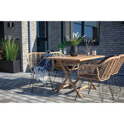 House Nordic Oviedo Trädgårdsbord 120x80, Teak - Azalea Home