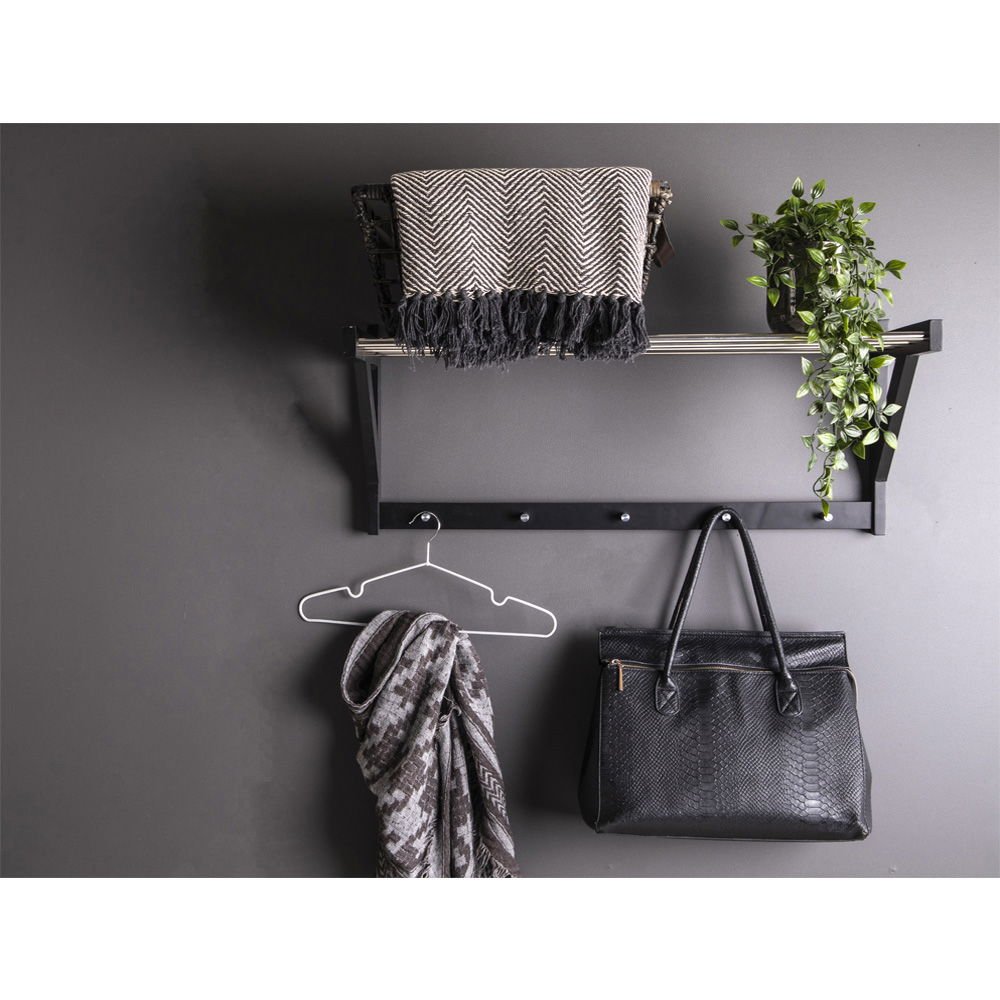 House Nordic Padova hatthylla, Svart - Azalea Home