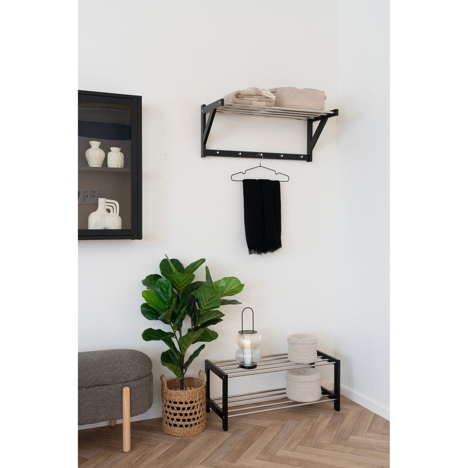 House Nordic Padova hatthylla, Svart - Azalea Home