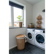 House Nordic Pomal tvättkorg, Ljusbrun/Vit - Azalea Home