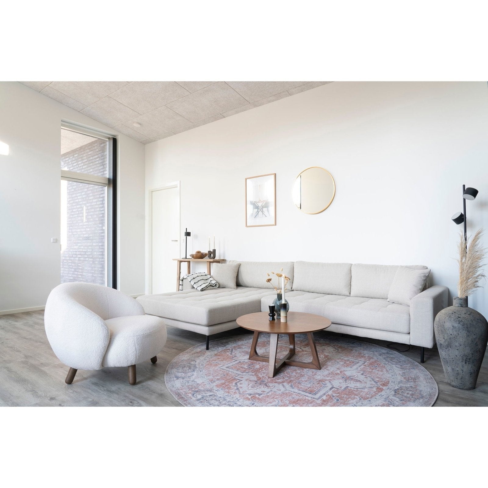 House Nordic Savona fåtölj, Vit - Azalea Home