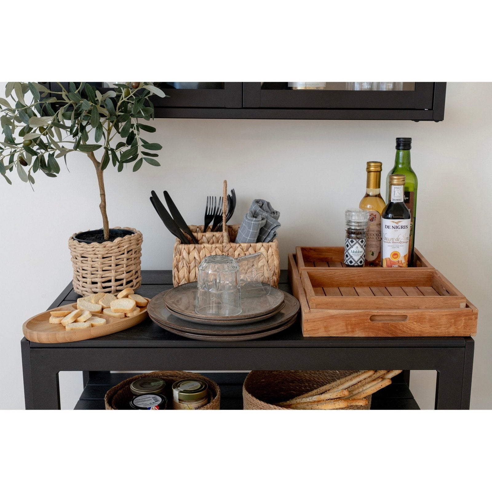 House Nordic Selma lunchtallrik Ø21, Grå/brun - Azalea Home