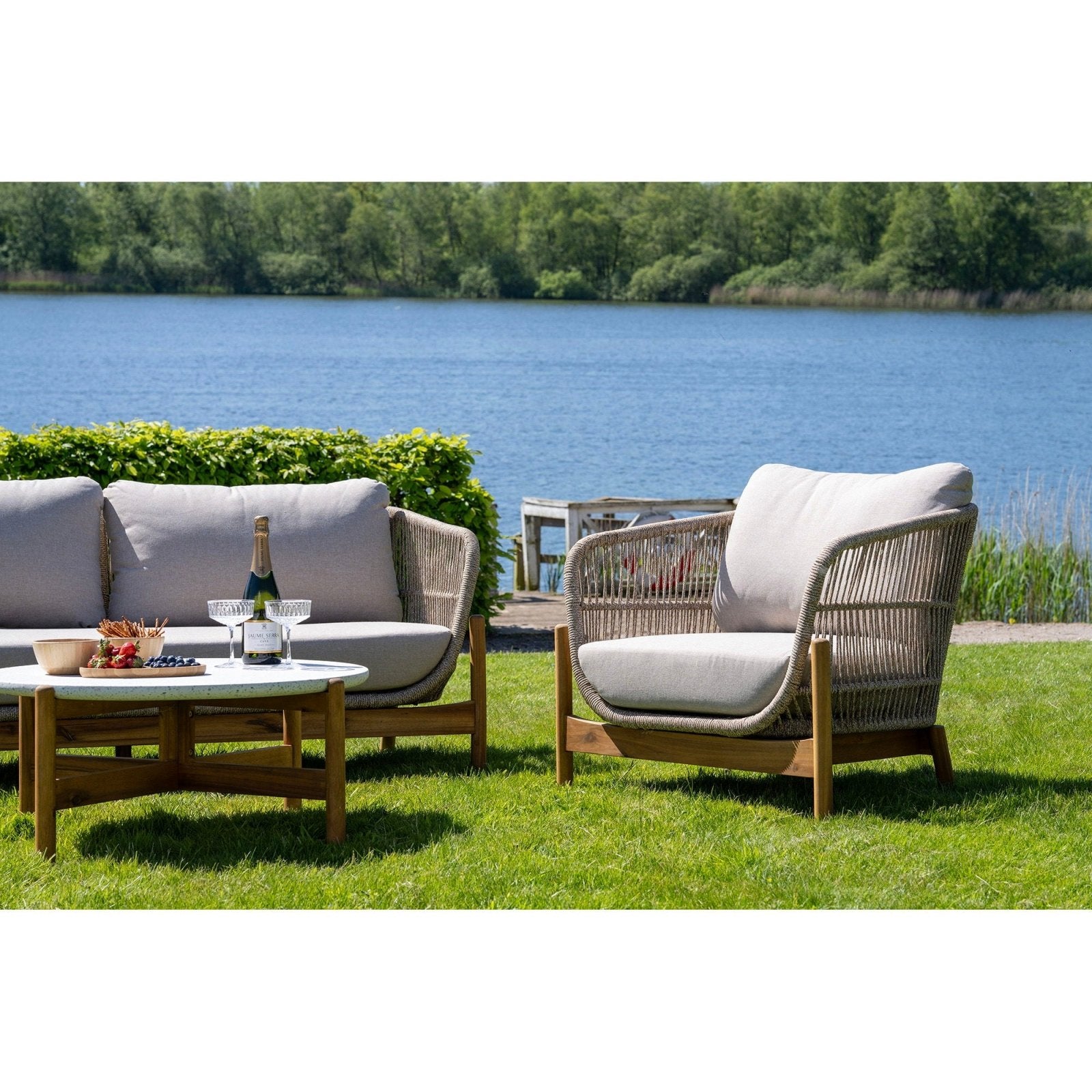 House Nordic Terracina Loungestol, Beige - Azalea Home