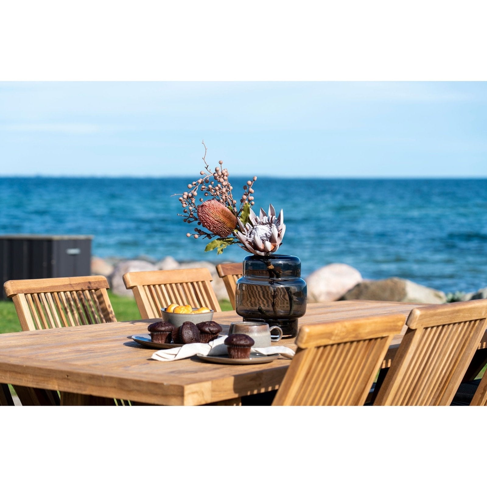 House Nordic Volos Trädgårdsbord, Natur - Azalea Home