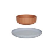 Pullo Barntallrik & Skål, 2-Pack, Caramel