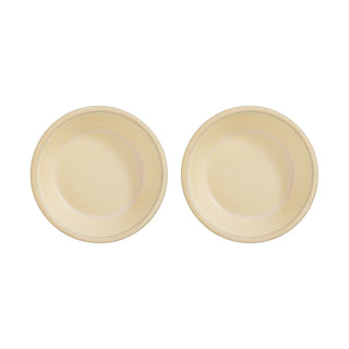 Yuka Djup Tallrik Ø22, 2-Pack, Butter