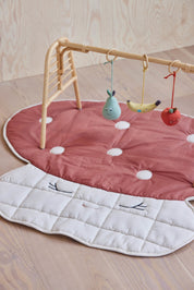 Mushroom Kviltad Filt, Offwhite
