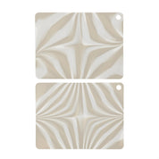 Bordstablett Zebura, 2-Pack, Clay