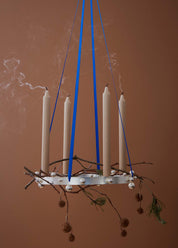 Pearl Adventsljusstake, Silver