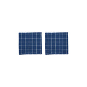 Grid Servett, 2-Pack, Mörkblå