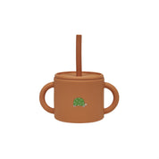 Enkei Babymugg med Sugrör, Caramel
