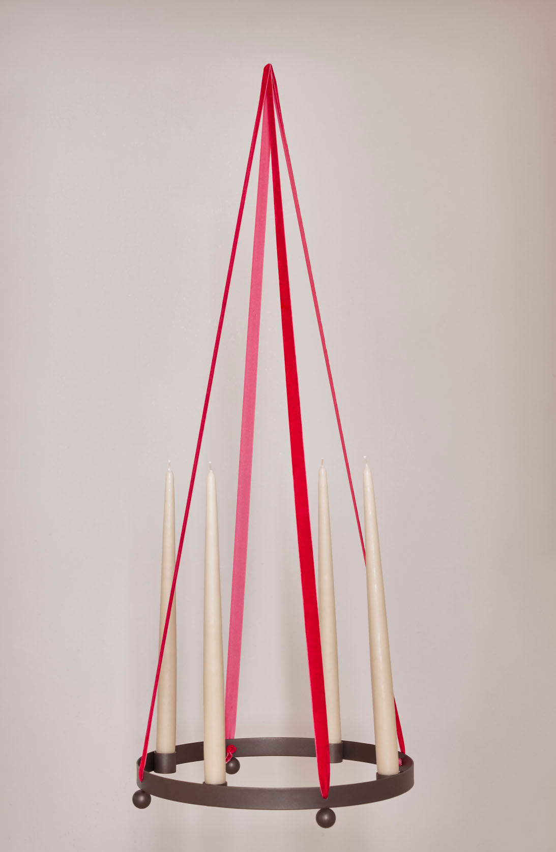 Pearl Adventsljusstake, BrownedBrass