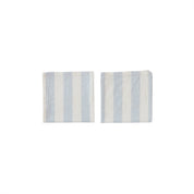 Randig Servett, 2-Pack, Ice