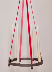 Pearl Adventsljusstake, BrownedBrass