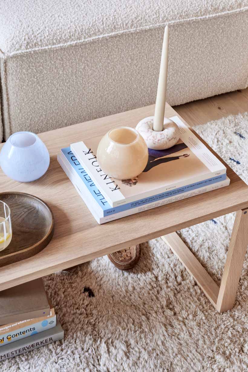 Savi Marmor Ljusstake, Beige