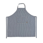 Striped Denim Förkläde, Blå