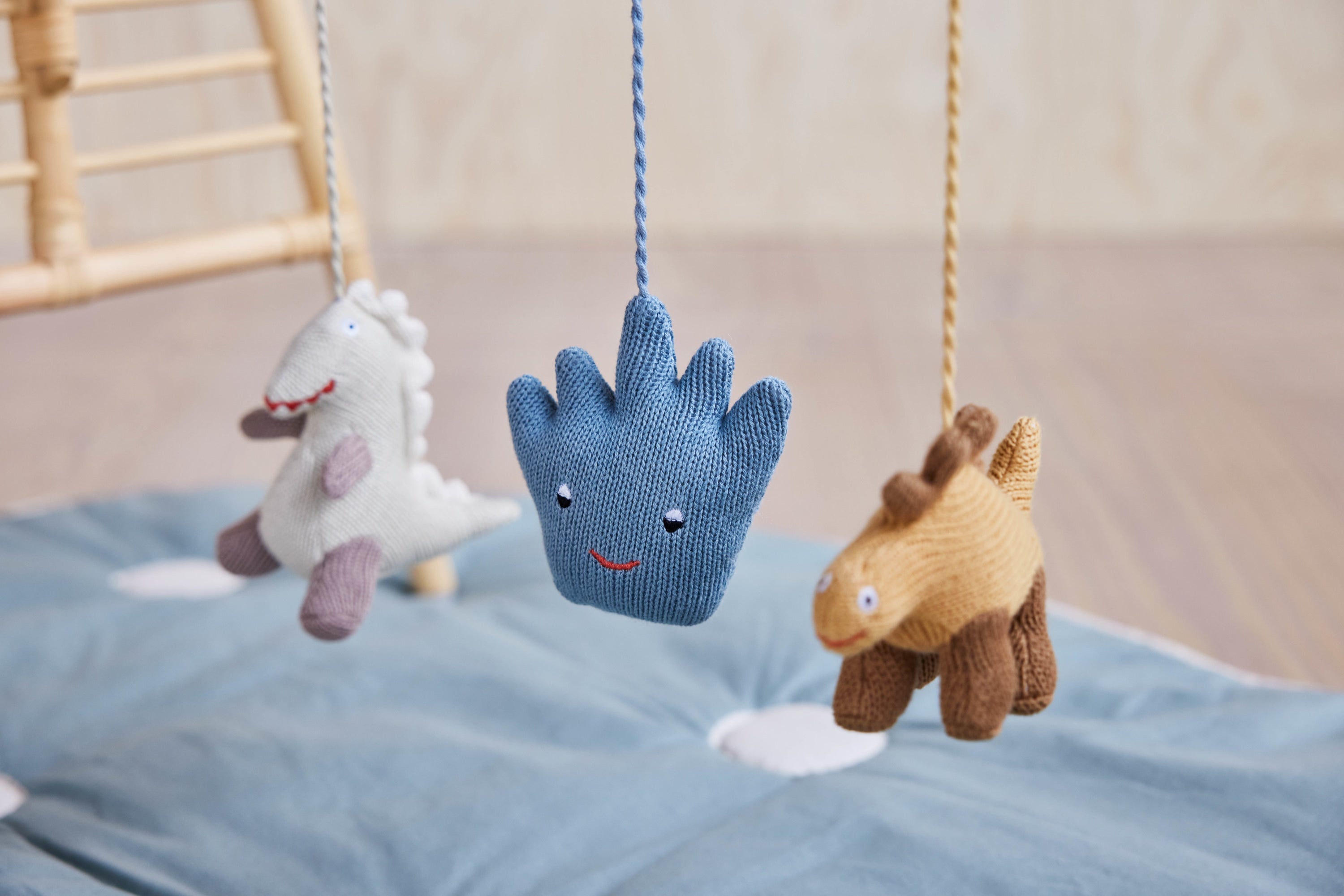 Dino Babygymsfigurer, Beige