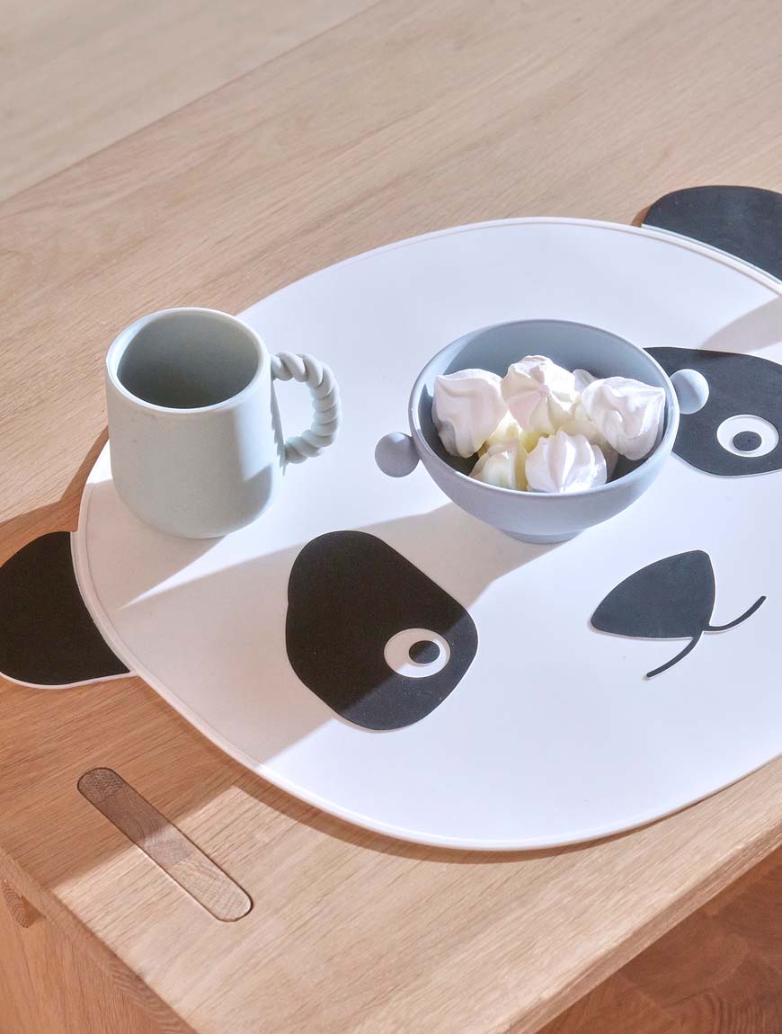 Bordstablett Panda, Vit