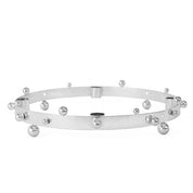 Pearl Adventsljusstake, Silver