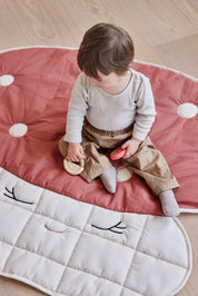 Mushroom Kviltad Filt, Offwhite