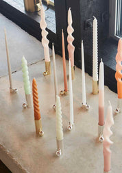 Palloa Ljusstake Mässing - Hög, Brushed