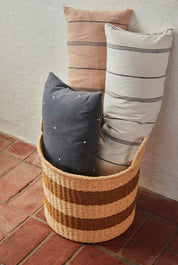 Kyoto Dot Kuddfodral 60x30, Antracit