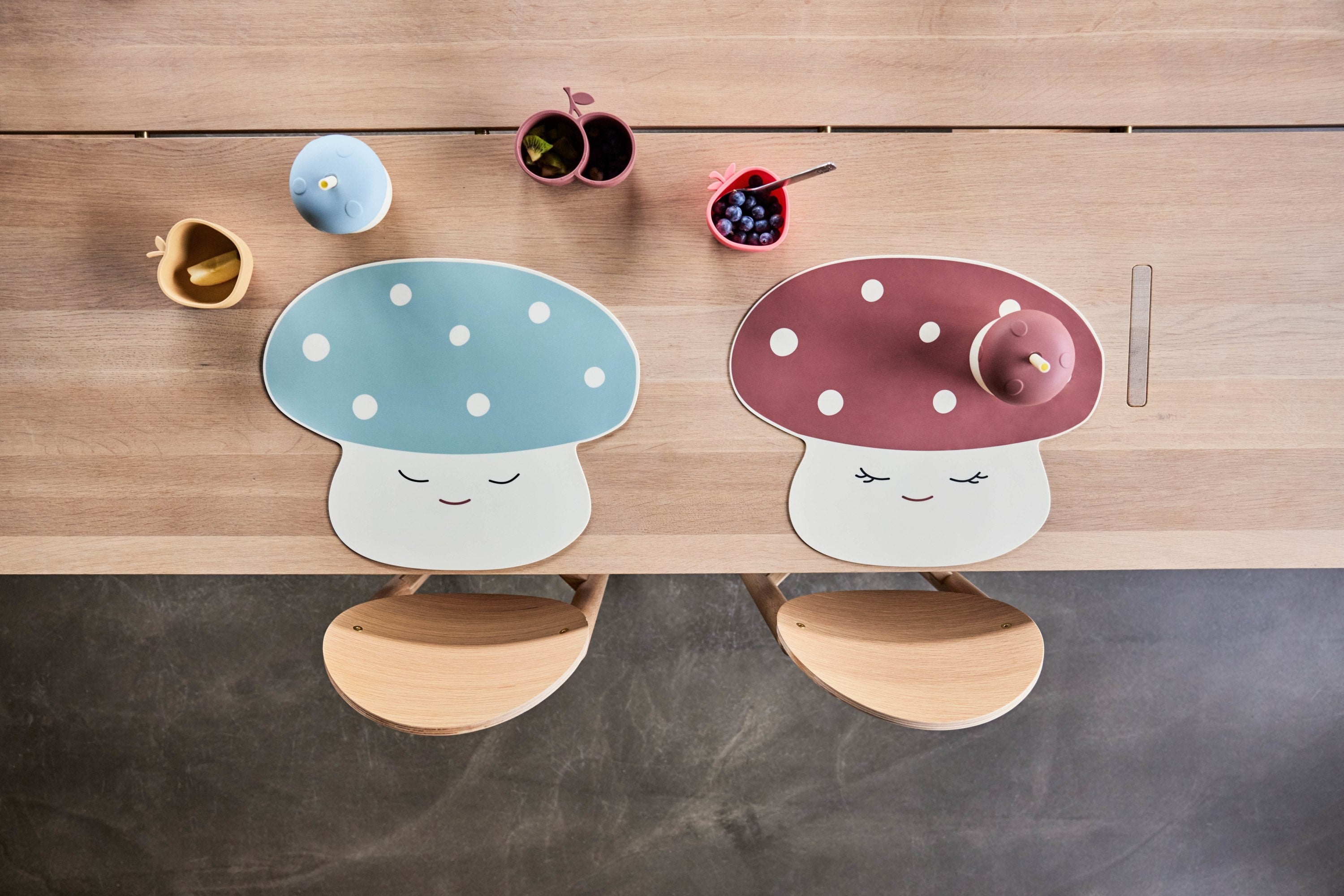 Bordstablett Mushroom, Offwhite